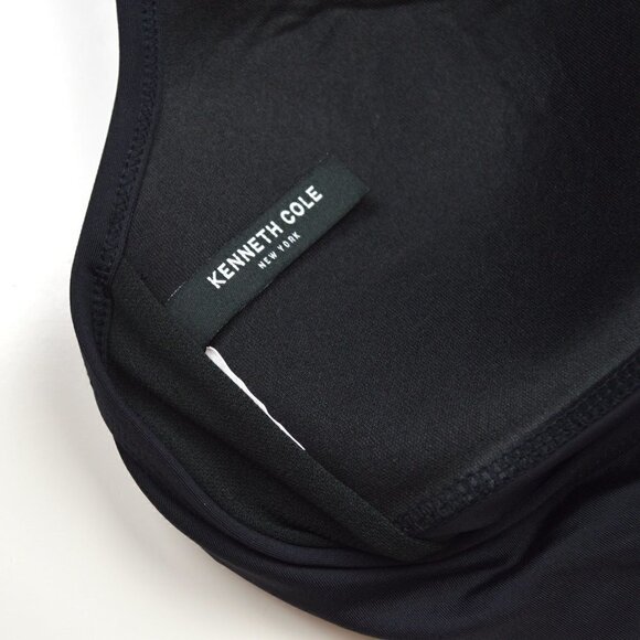 Kenneth Cole Plunge Font Keyhole Halter Swimsuit - Picture 7 of 7